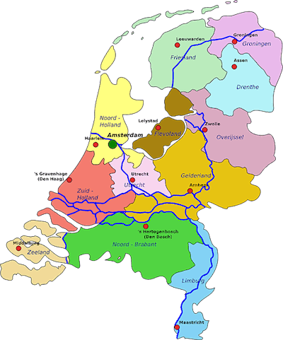 Kaart Nederland